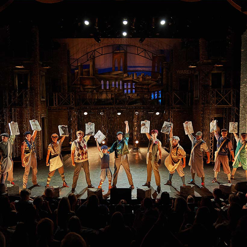 Newsies - photo provided courtesy of Aurora Theatre